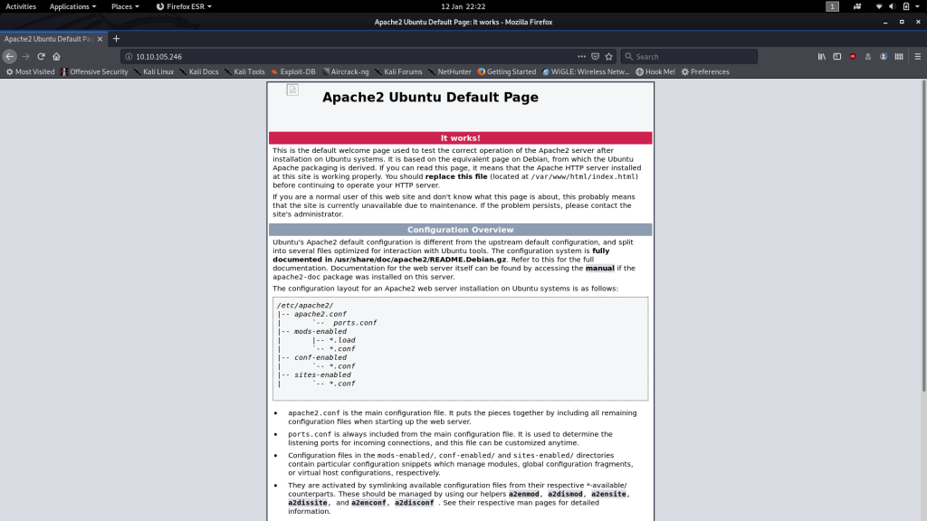 Apache Landing Page