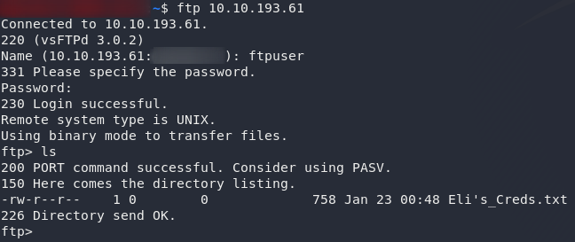 Index of FTP directory